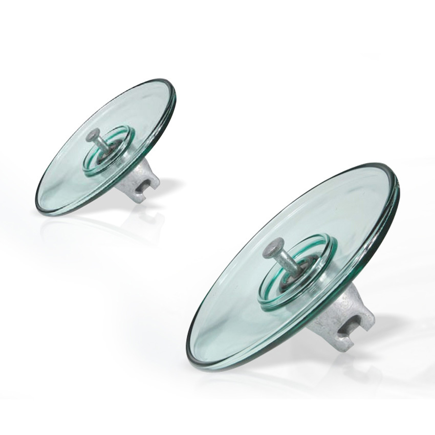 Aerodynamic disc-type suspended toughened glass insulator